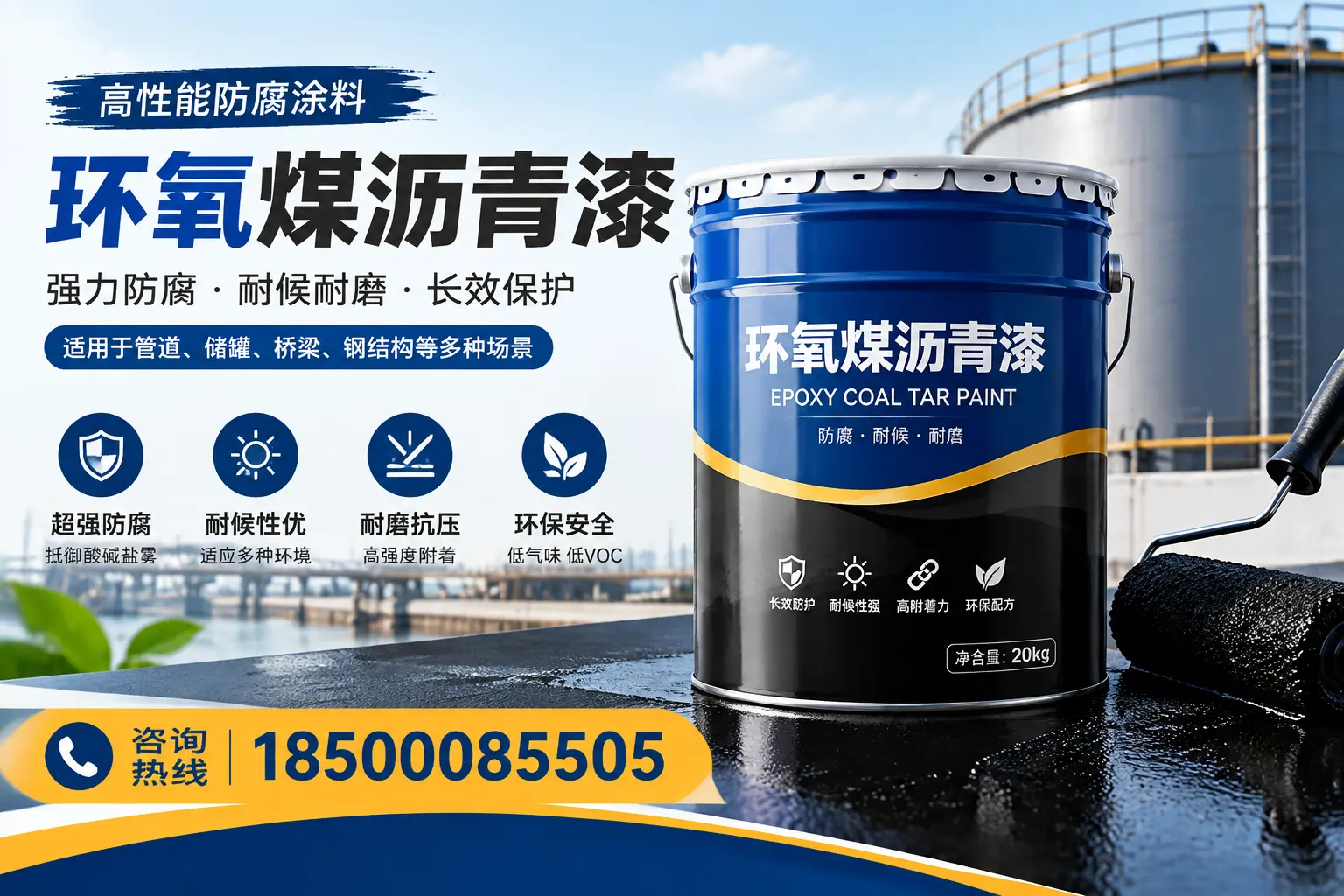 环氧煤沥青漆的施工步骤详解,淄博装修必备知识